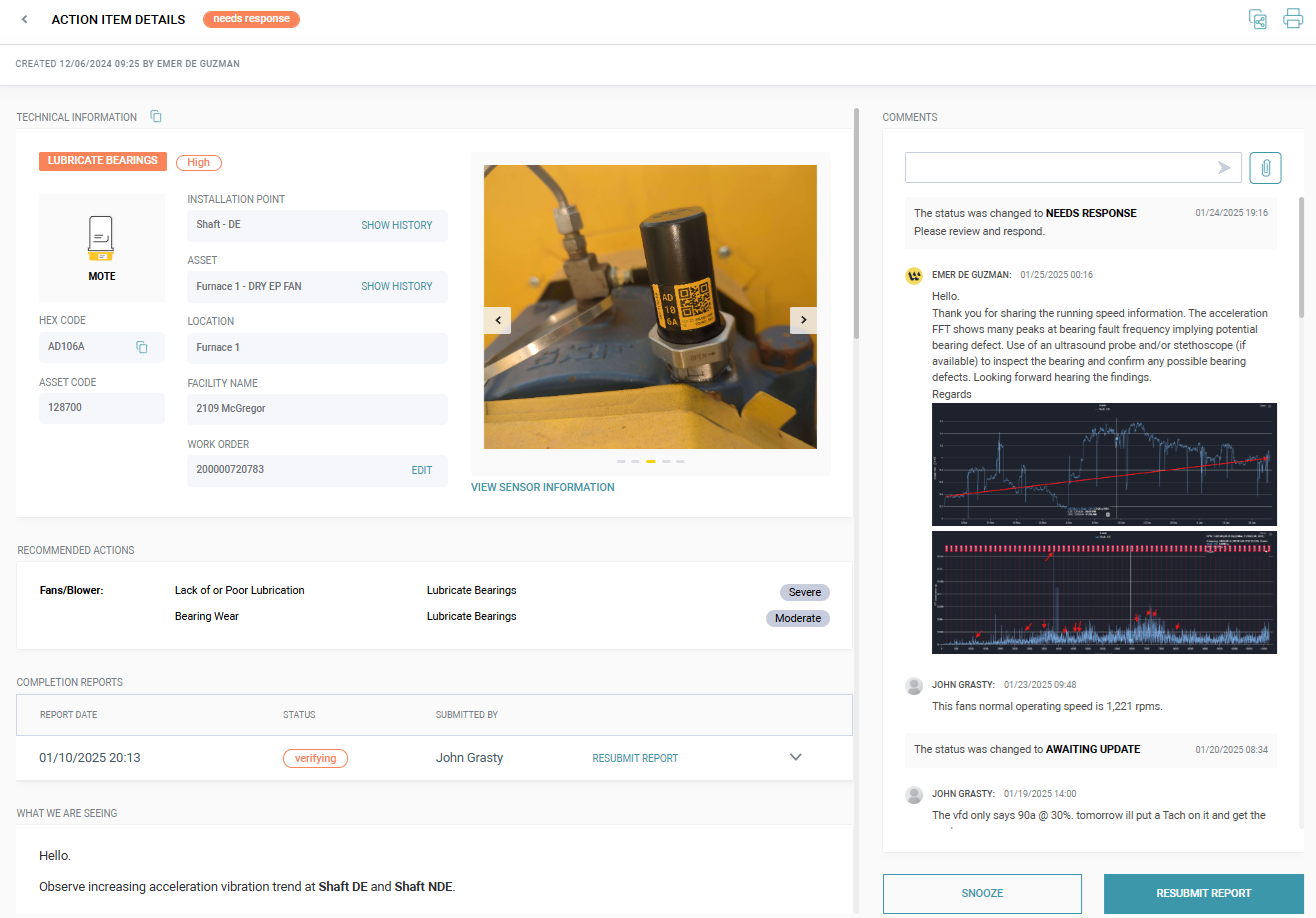 Action Item_Dashboard